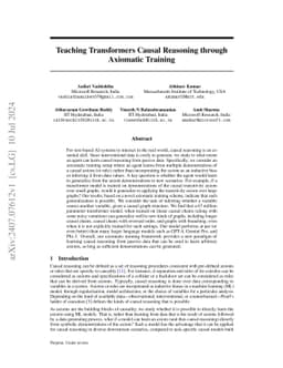 Teaching Transformers Causal Reasoning through Axiomatic Training
