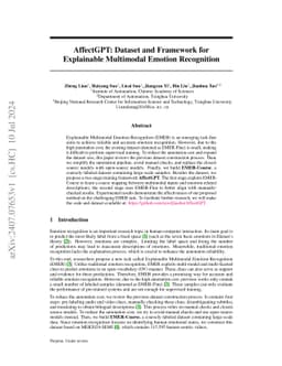 AffectGPT: Dataset and Framework for Explainable Multimodal Emotion
  Recognition