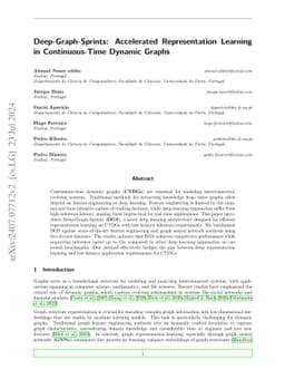 Deep-Graph-Sprints: Accelerated Representation Learning in
  Continuous-Time Dynamic Graphs