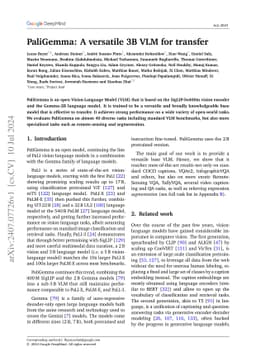 PaliGemma: A versatile 3B VLM for transfer