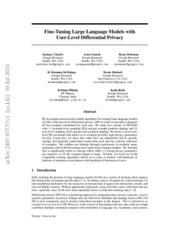 Fine-Tuning Large Language Models with User-Level Differential Privacy