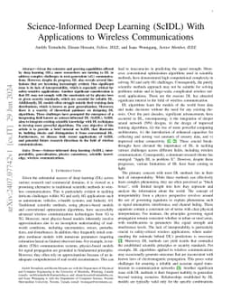 Science-Informed Deep Learning (ScIDL) With Applications to Wireless
  Communications