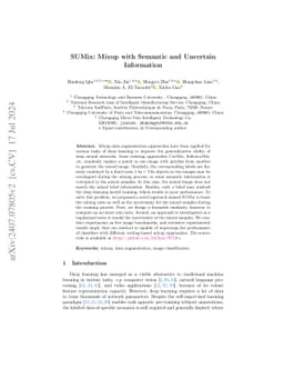 SUMix: Mixup with Semantic and Uncertain Information