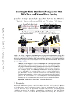 Learning In-Hand Translation Using Tactile Skin With Shear and Normal
  Force Sensing