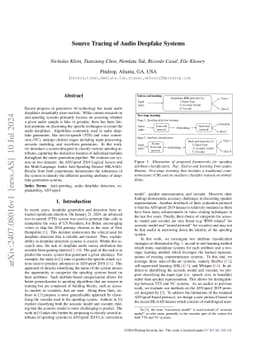 Source Tracing of Audio Deepfake Systems