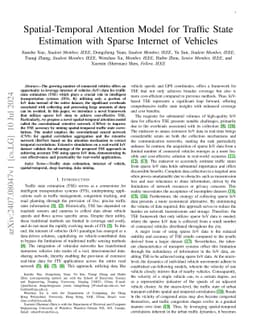 Spatial-Temporal Attention Model for Traffic State Estimation with
  Sparse Internet of Vehicles