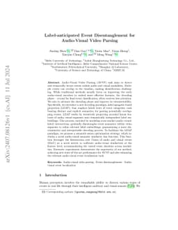 Label-anticipated Event Disentanglement for Audio-Visual Video Parsing