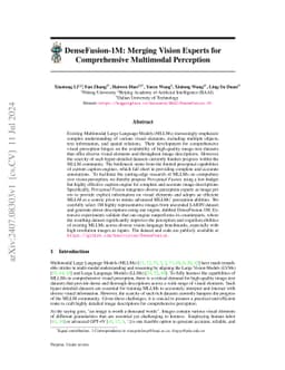 DenseFusion-1M: Merging Vision Experts for Comprehensive Multimodal
  Perception