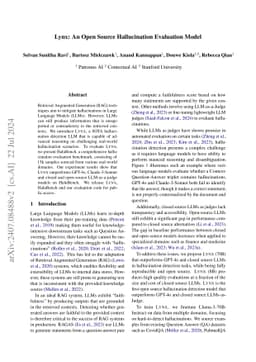 Lynx: An Open Source Hallucination Evaluation Model