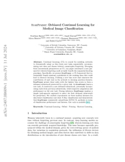 BiasPruner: Debiased Continual Learning for Medical Image Classification