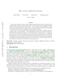 How to beat a Bayesian adversary