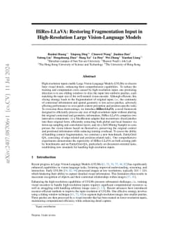 HiRes-LLaVA: Restoring Fragmentation Input in High-Resolution Large
  Vision-Language Models