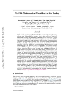 MAVIS: Mathematical Visual Instruction Tuning
