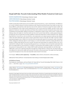DeepCodeProbe: Towards Understanding What Models Trained on Code Learn