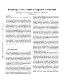 Enabling Elastic Model Serving with MultiWorld