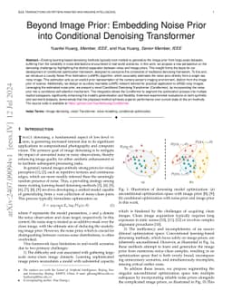 Beyond Image Prior: Embedding Noise Prior into Conditional Denoising
  Transformer