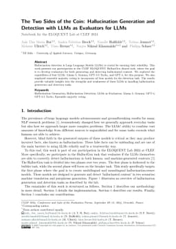 The Two Sides of the Coin: Hallucination Generation and Detection with
  LLMs as Evaluators for LLMs