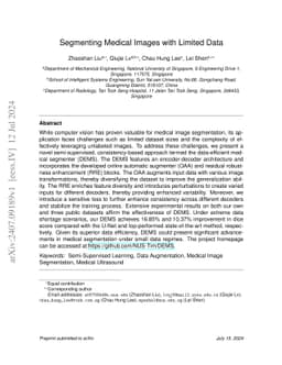 Segmenting Medical Images with Limited Data