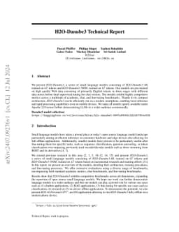 H2O-Danube3 Technical Report