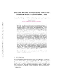 ProDepth: Boosting Self-Supervised Multi-Frame Monocular Depth with
  Probabilistic Fusion