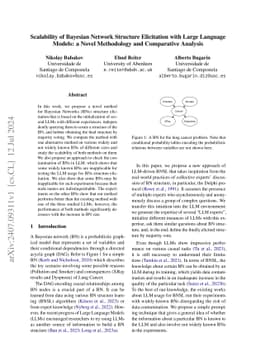 Scalability of Bayesian Network Structure Elicitation with Large
  Language Models: a Novel Methodology and Comparative Analysis