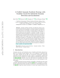 A Unified Anomaly Synthesis Strategy with Gradient Ascent for Industrial
  Anomaly Detection and Localization