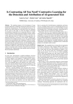Is Contrasting All You Need? Contrastive Learning for the Detection and Attribution of AI-generated Text