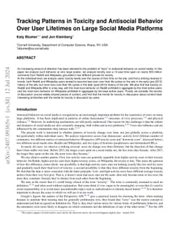Tracking Patterns in Toxicity and Antisocial Behavior Over User
  Lifetimes on Large Social Media Platforms