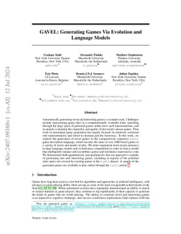 GAVEL: Generating Games Via Evolution and Language Models