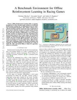 A Benchmark Environment for Offline Reinforcement Learning in Racing
  Games