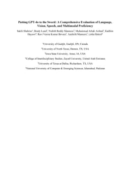 Putting GPT-4o to the Sword: A Comprehensive Evaluation of Language,
  Vision, Speech, and Multimodal Proficiency