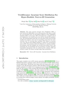 VividDreamer: Invariant Score Distillation For Hyper-Realistic
  Text-to-3D Generation