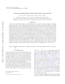 Automatic Parallel Tempering Markov Chain Monte Carlo with Nii-C