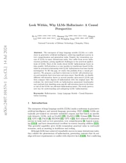Look Within, Why LLMs Hallucinate: A Causal Perspective