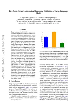 Key-Point-Driven Mathematical Reasoning Distillation of Large Language
  Model