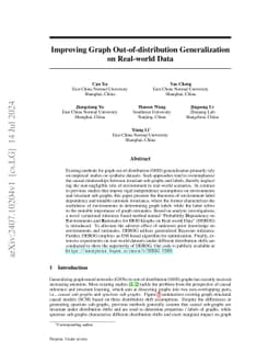 Improving Graph Out-of-distribution Generalization on Real-world Data