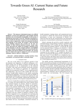 Towards Green AI: Current status and future research