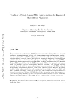 Teaching CORnet Human fMRI Representations for Enhanced Model-Brain
  Alignment
