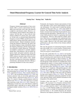 Omni-Dimensional Frequency Learner for General Time Series Analysis