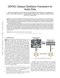 DDFAD: Dataset Distillation Framework for Audio Data