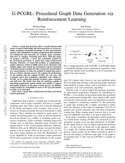 G-PCGRL: Procedural Graph Data Generation via Reinforcement Learning