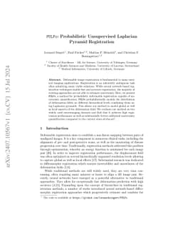 PULPo: Probabilistic Unsupervised Laplacian Pyramid Registration