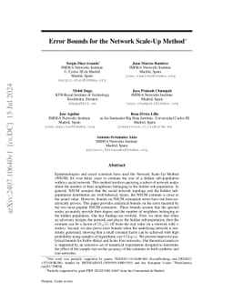 Error Bounds for the Network Scale-Up Method
