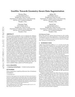 GeoMix: Towards Geometry-Aware Data Augmentation