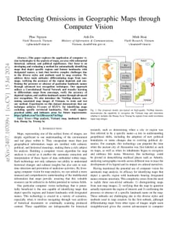 Detecting Omissions in Geographic Maps through Computer Vision