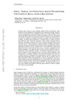Sibyl: Simple yet Effective Agent Framework for Complex Real-world
  Reasoning
