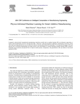 Physics-Informed Machine Learning for Smart Additive Manufacturing