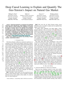 Deep Causal Learning to Explain and Quantify The Geo-Tension's Impact on
  Natural Gas Market