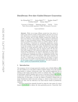 DataDream: Few-shot Guided Dataset Generation