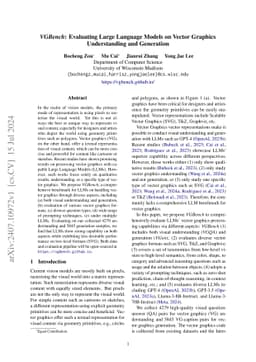 VGBench: Evaluating Large Language Models on Vector Graphics
  Understanding and Generation